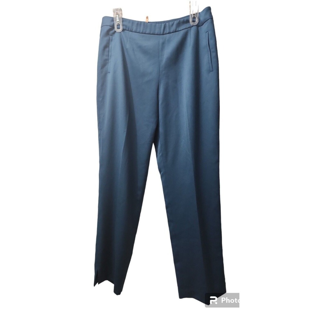 Pendleton Wool Dress Pants Straight Leg Career Blue Size 12